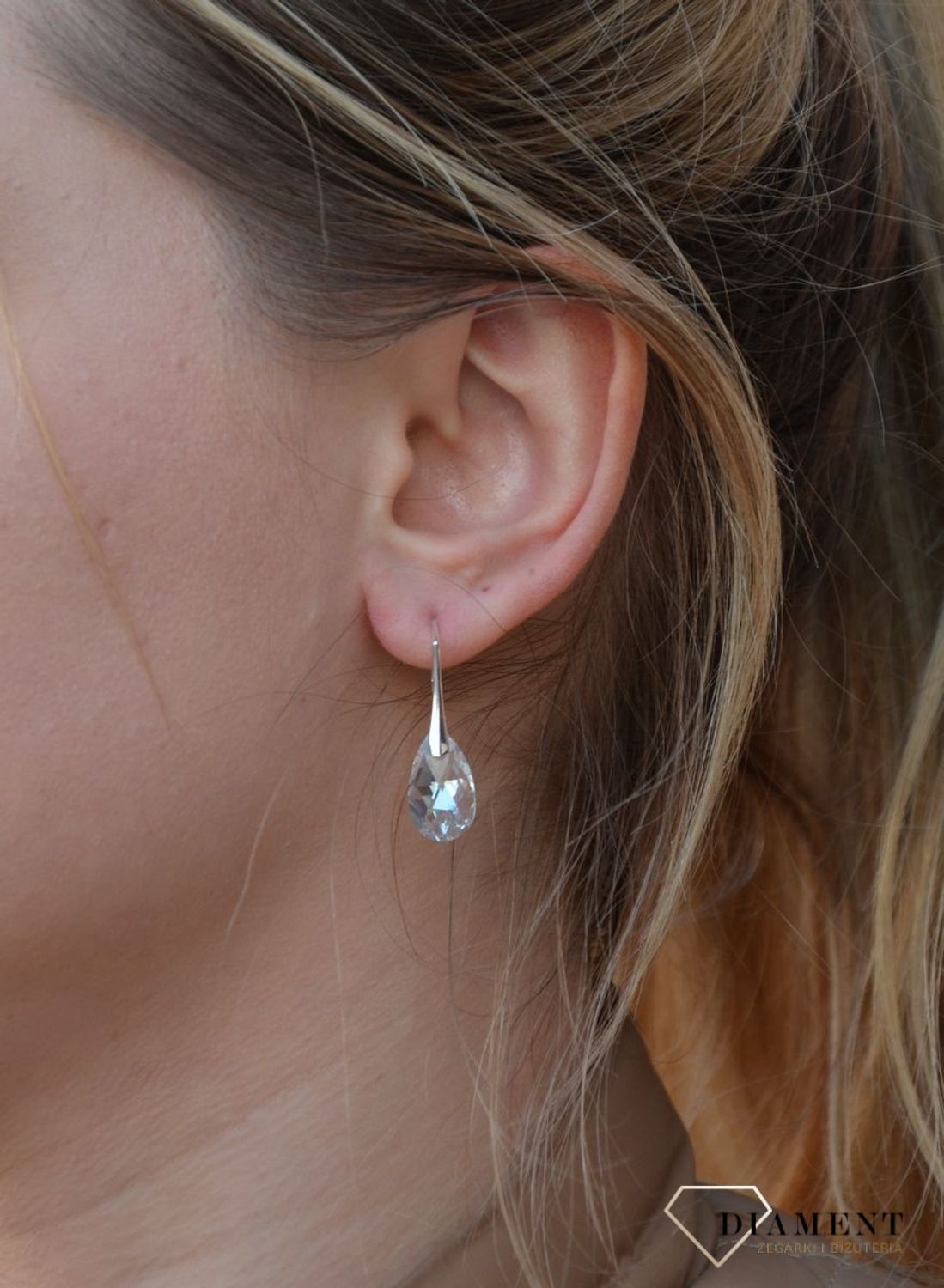 Kolczyki swarovski element szare.jpg