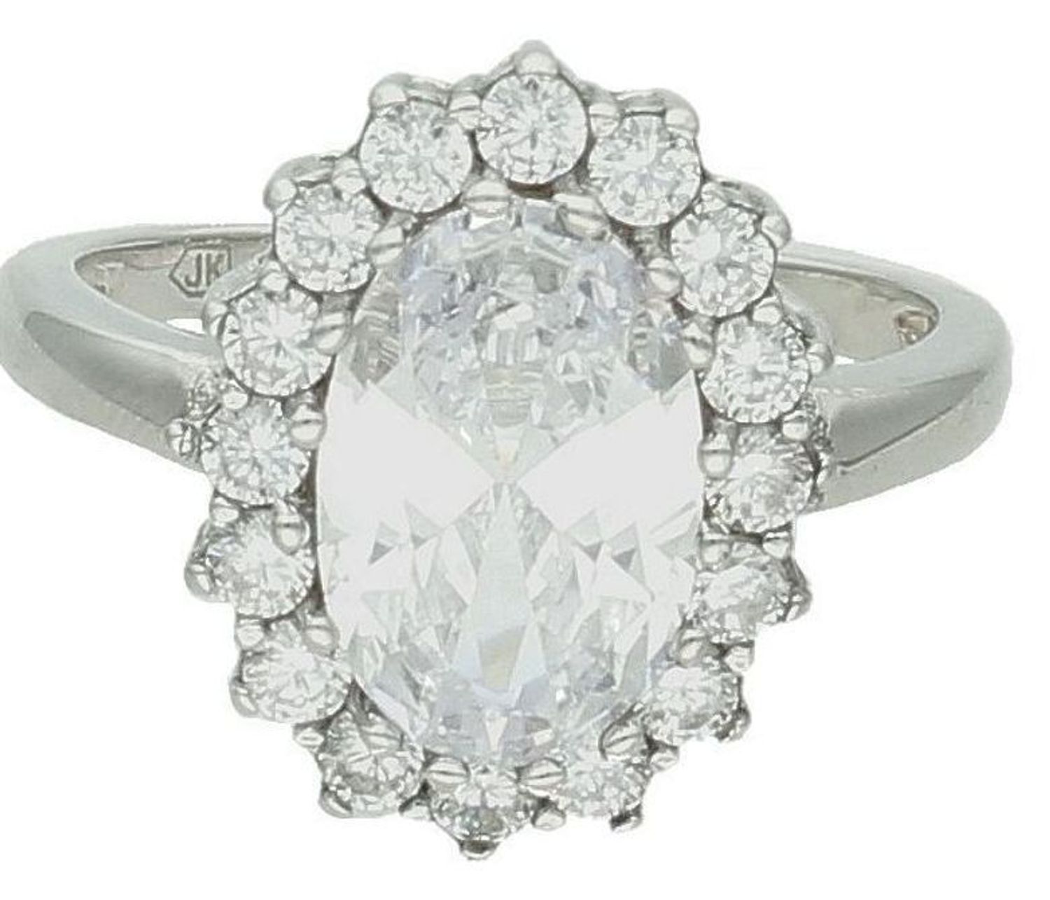 Srebrny pierścionek damski 925 owalny z cyrkoniami rozmiar 18 TSP000000-032. Srebrny pierścionek damski. Pierścionek srebrny dla kobiety na prezent. Srebrny damski pierścionek z cyrkoniami.5.jpg