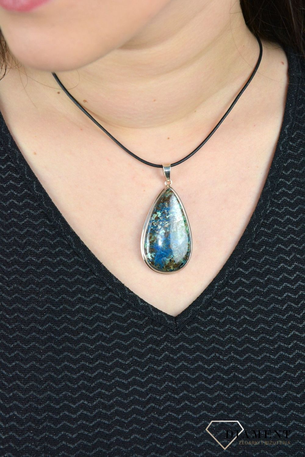 Zawieszka srebrna' Marmurkowa chryzokola' TSZ000000-014.jpg