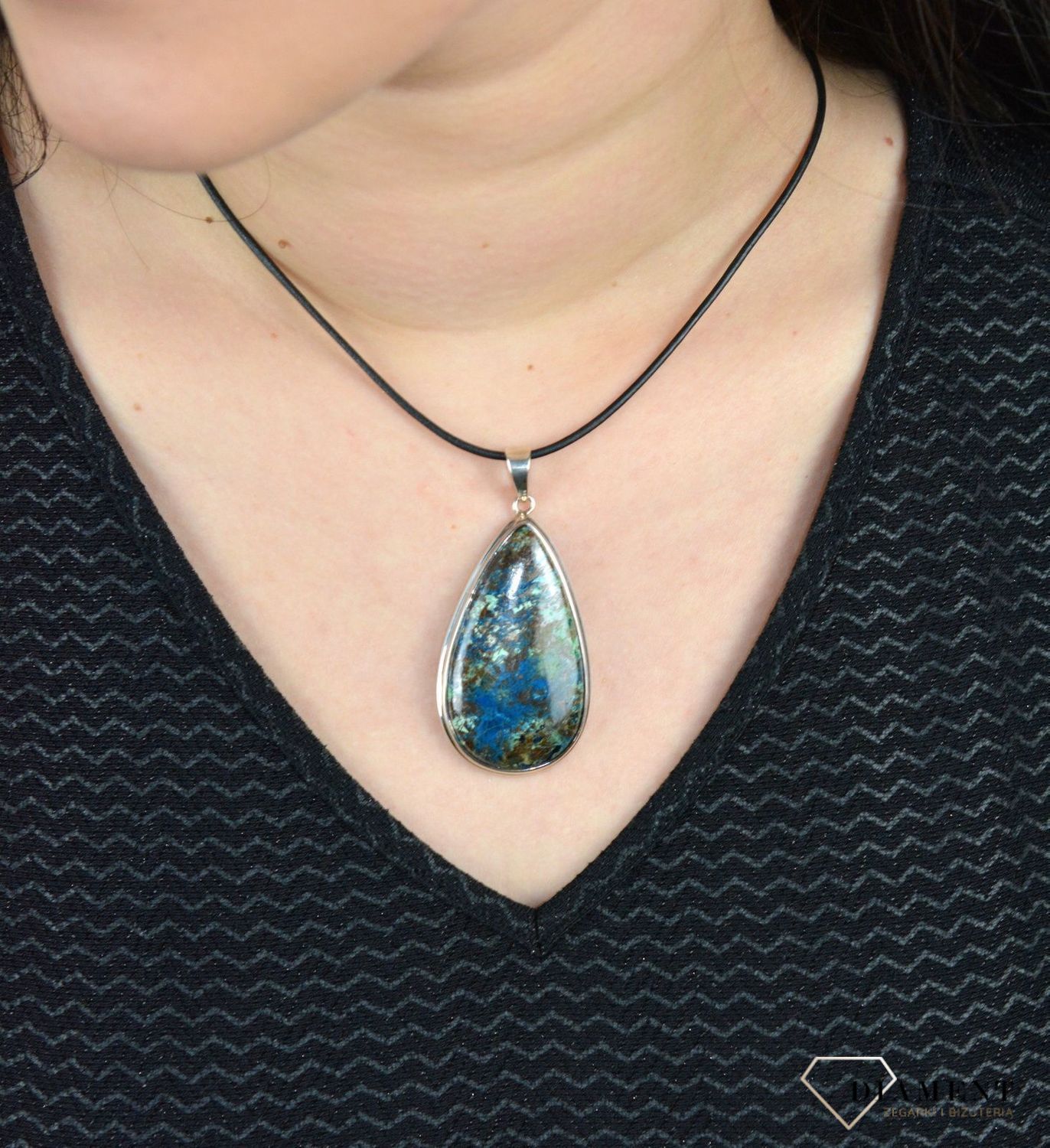 Zawieszka srebrna' Marmurkowa chryzokola' TSZ000000-014.jpg