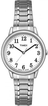 Zegarek damski srebrny na rozciąganej bransolecie z czytelną tarczą Timex TW2P78500.jpg