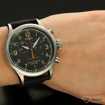 Zegarek męski Timex The Wtebulary New ⌚ ➤ Zegarek Retro. Zegarek na parcianym pasku ⌚ (4).jpg