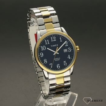 Zegarek męski Timex 'Podświetlany klasyk' na rozciąganej bransolecie z czytelną tarczą (2).jpg