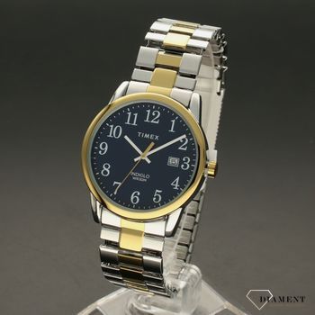 Zegarek męski Timex 'Podświetlany klasyk' na rozciąganej bransolecie z czytelną tarczą (3).jpg