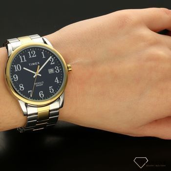 Zegarek męski Timex 'Podświetlany klasyk' na rozciąganej bransolecie z czytelną tarczą (4).jpg