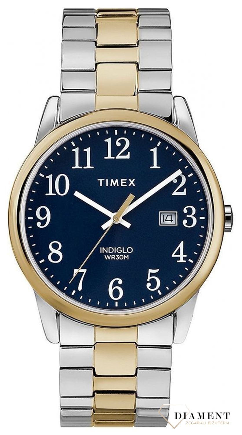 Zegarek męski Timex 'Podświetlany klasyk' na rozciąganej bransolecie z czytelną tarczą (5).jpg