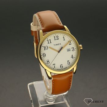 Zegarek damski na pasku skórzanym Timex TW2R62700 z podświetleniem (1).jpg