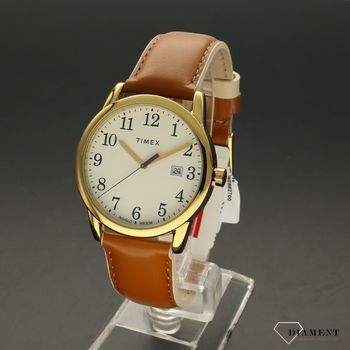 Zegarek damski na pasku skórzanym Timex TW2R62700 z podświetleniem (2).jpg