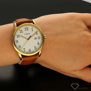 Zegarek damski na pasku skórzanym Timex TW2R62700 z podświetleniem (5).jpg