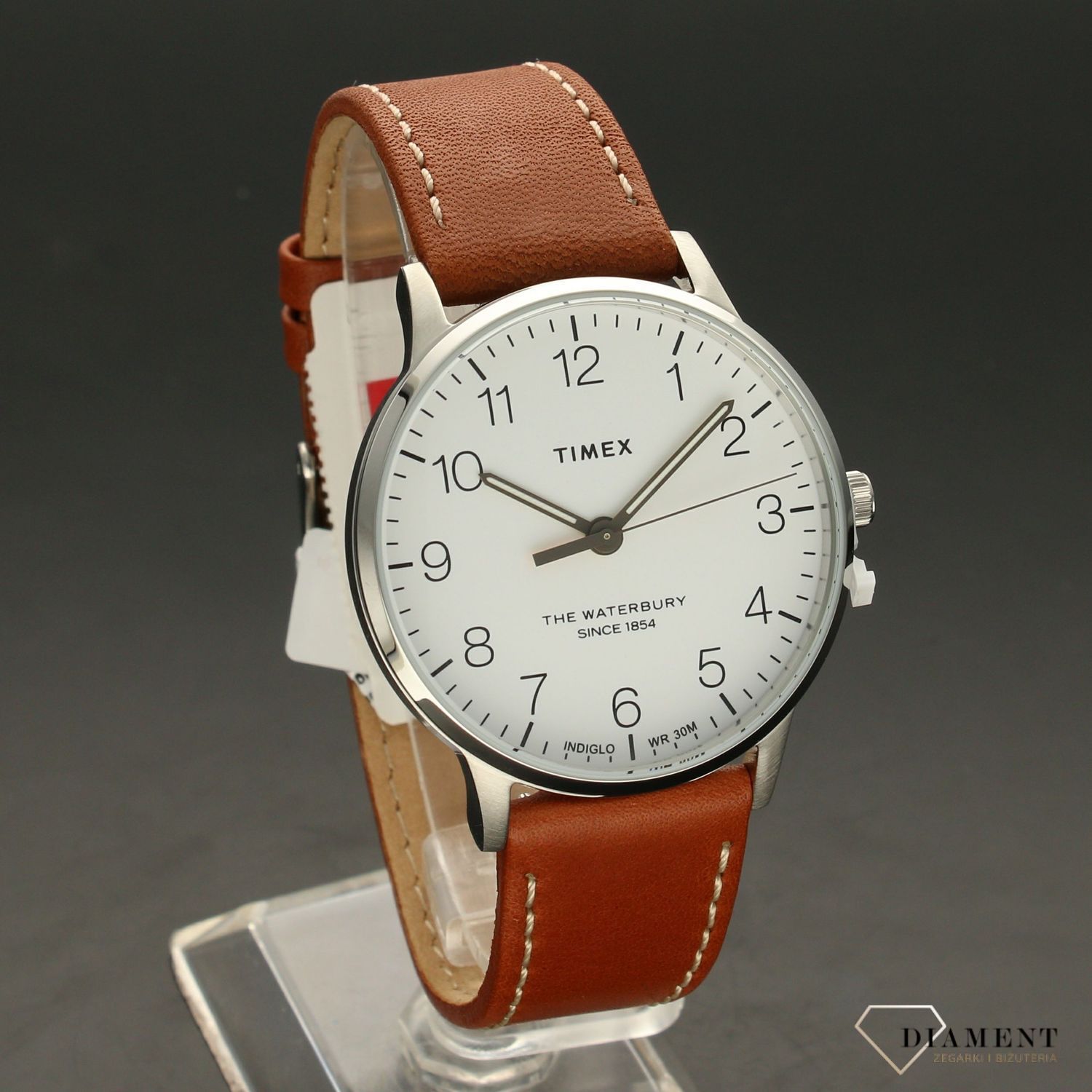 Zegarek męski na brązowym pasku Timex The Waterbury TW2T27500 (1).jpg