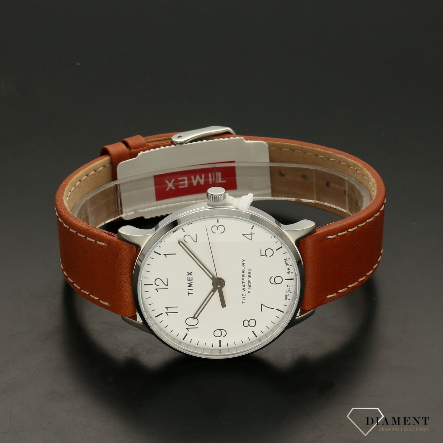 Zegarek męski na brązowym pasku Timex The Waterbury TW2T27500 (1).jpg