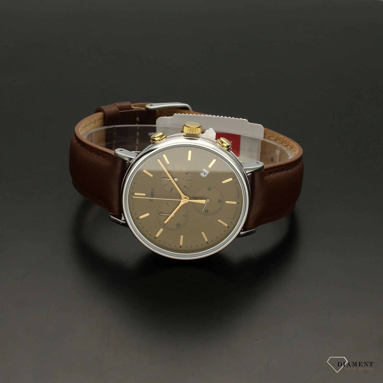 Zegarek męski Timex Fairfield Chronograph z kopertą 41 mm i