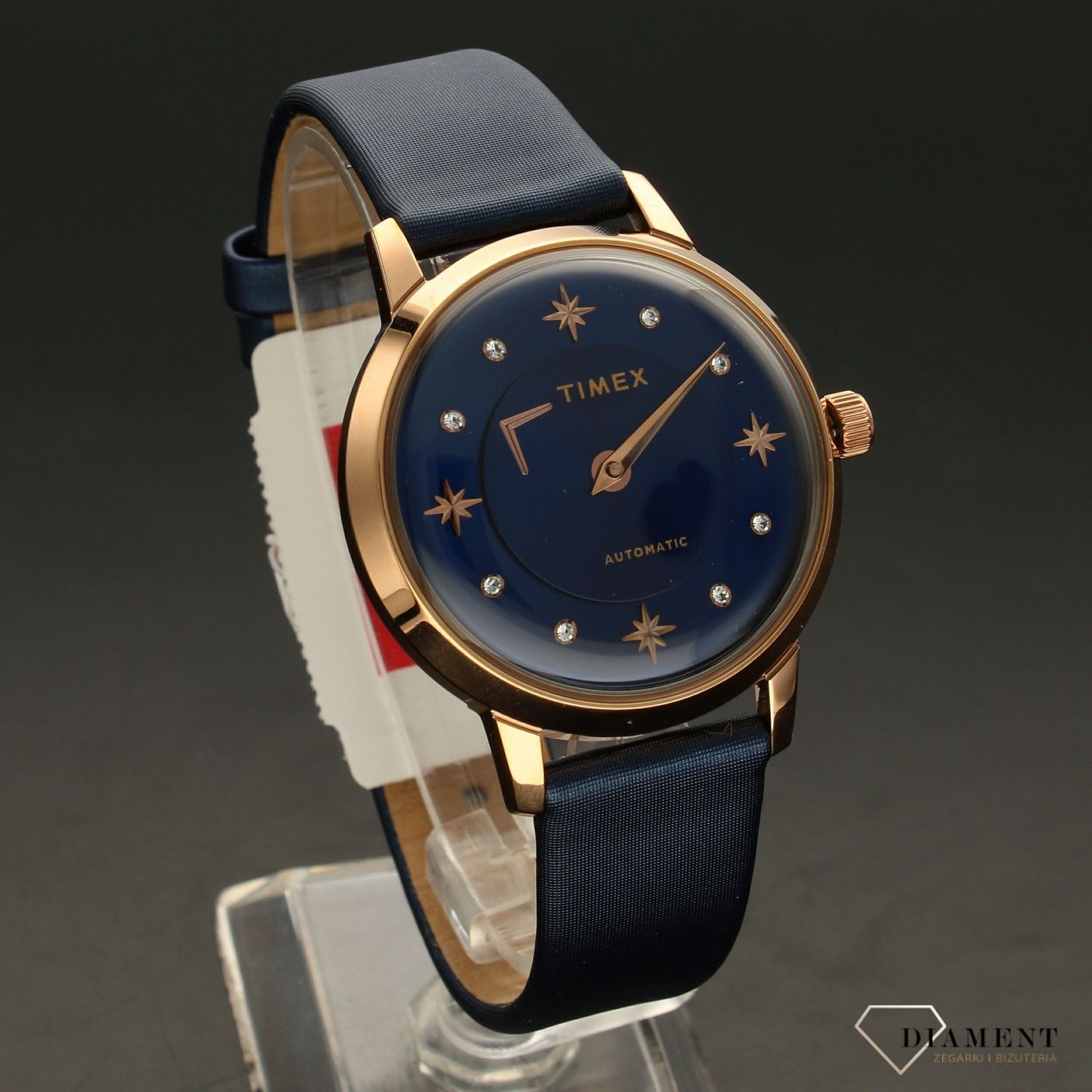 Zegarek damski automat na niebieskim pasku ' księżycowy blask ' TW2T86100.jpg