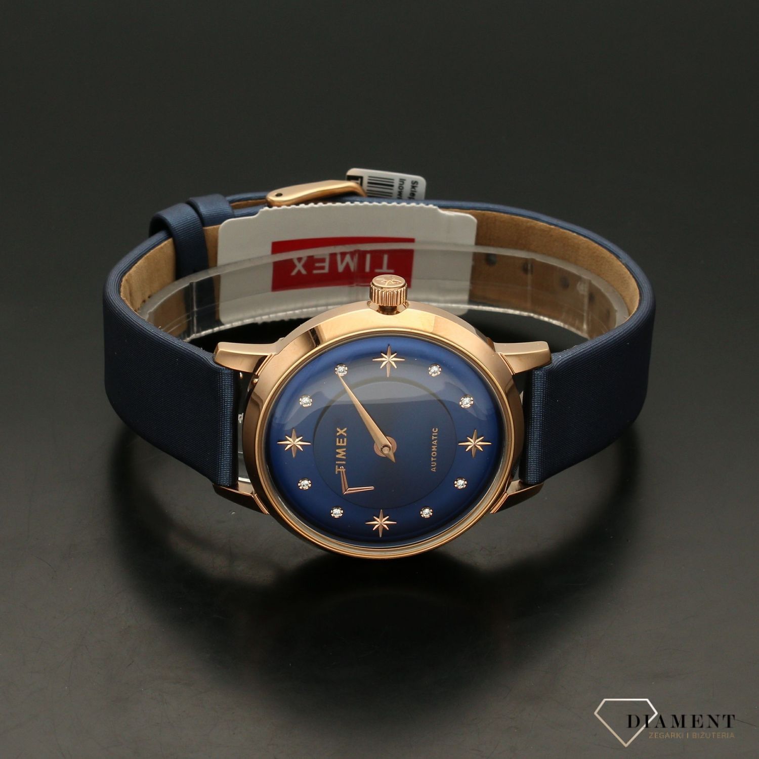 Zegarek damski automat na niebieskim pasku ' księżycowy blask ' TW2T86100.jpg