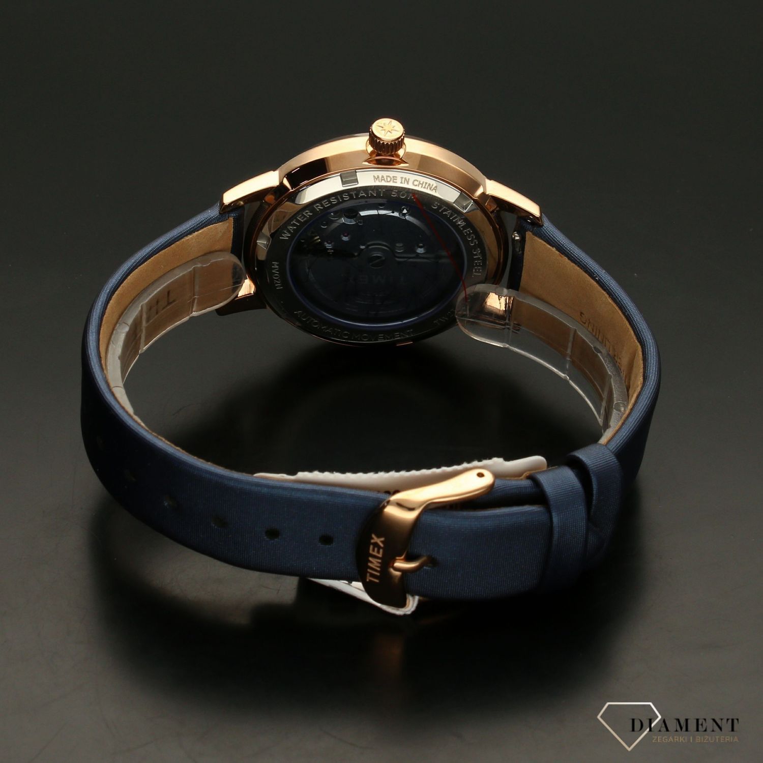 Zegarek damski automat na niebieskim pasku ' księżycowy blask ' TW2T86100.jpg