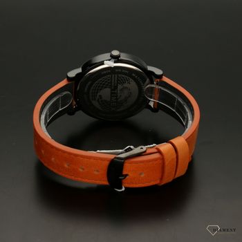 Zegarek męsk Timex na pomarańczowym pasku tW2U05800 (4).jpg