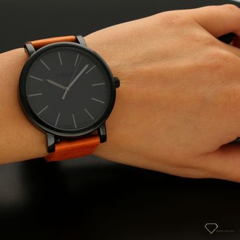 Zegarek męsk Timex na pomarańczowym pasku tW2U05800 (5).jpg