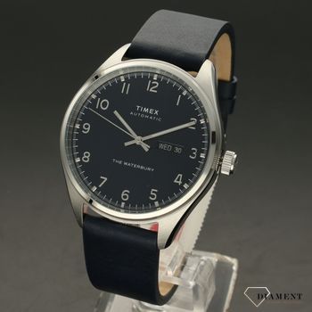 Zegarek męski Timex na niebieskim pasku z mechanizmem automatycznym TW2U11400 (2).jpg