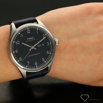 Zegarek męski Timex na niebieskim pasku z mechanizmem automatycznym TW2U11400 (5).jpg