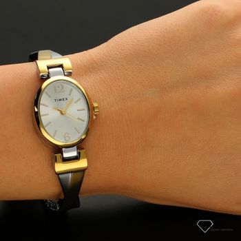 Zegarek damski Timex Fashion Stretch Bangle TW2U12100. ✓Zegarki damskie ✓Prezent dla mamy ✓Złote zegarki ✓ (1).jpg