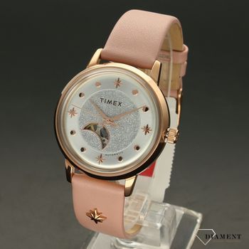 Zegarek damski automat na różowym pasku 'księżycowy blask' TW2U54700 (2).jpg
