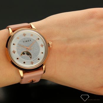 Zegarek damski automat na różowym pasku 'księżycowy blask' TW2U54700 (5).jpg