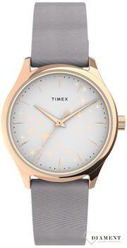 Zegarek damski TIMEX biała tarcza z gwiazdkami TW2U57200v.jpg