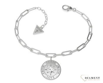 Bransoletka GUESS stalowa z okrągłą zawieszką UBB70005-S.jpg