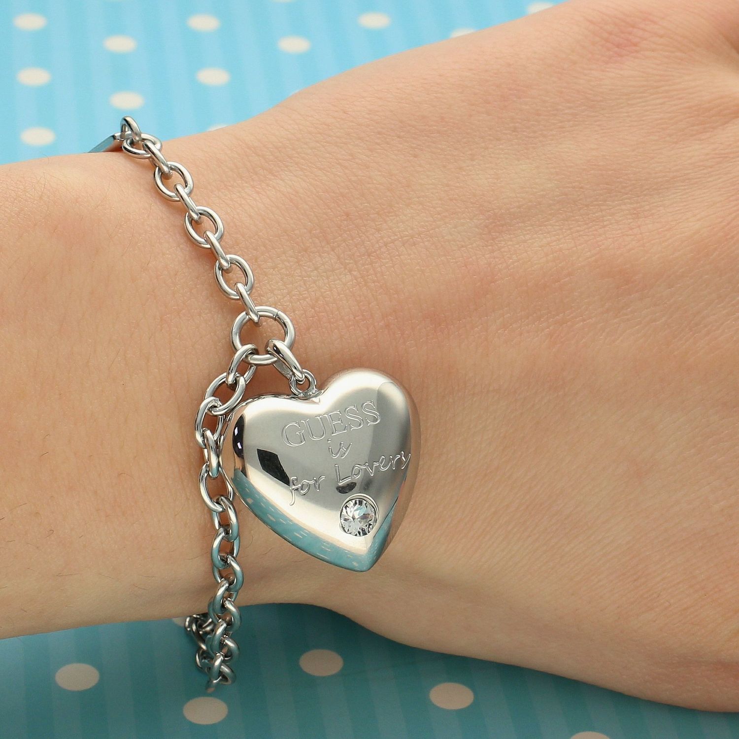 Bransoletka GUESS stalowa z wiszącym sercem UBB70034-S.jpg