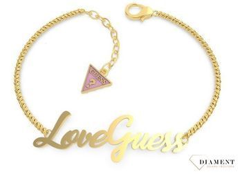 Bransoletka GUESS pozłacana z napisem 'Love Guess' UBB70058-S.jpg