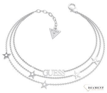 Bransoletka GUESS potrójny łańcuszek z gwiazdkami UBB70077-S.jpg