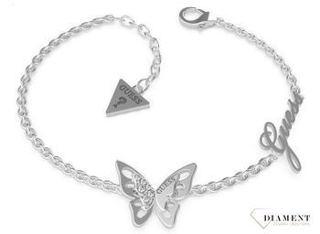 Bransoletka GUESS stalowa z motylkiem i kryształami UBB70115-S.jpg