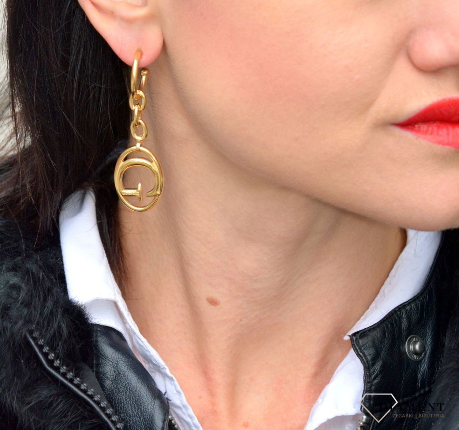 Kolczyki GUESS stalowe wiszące duże logo UBE01038JWYGTU.jpg