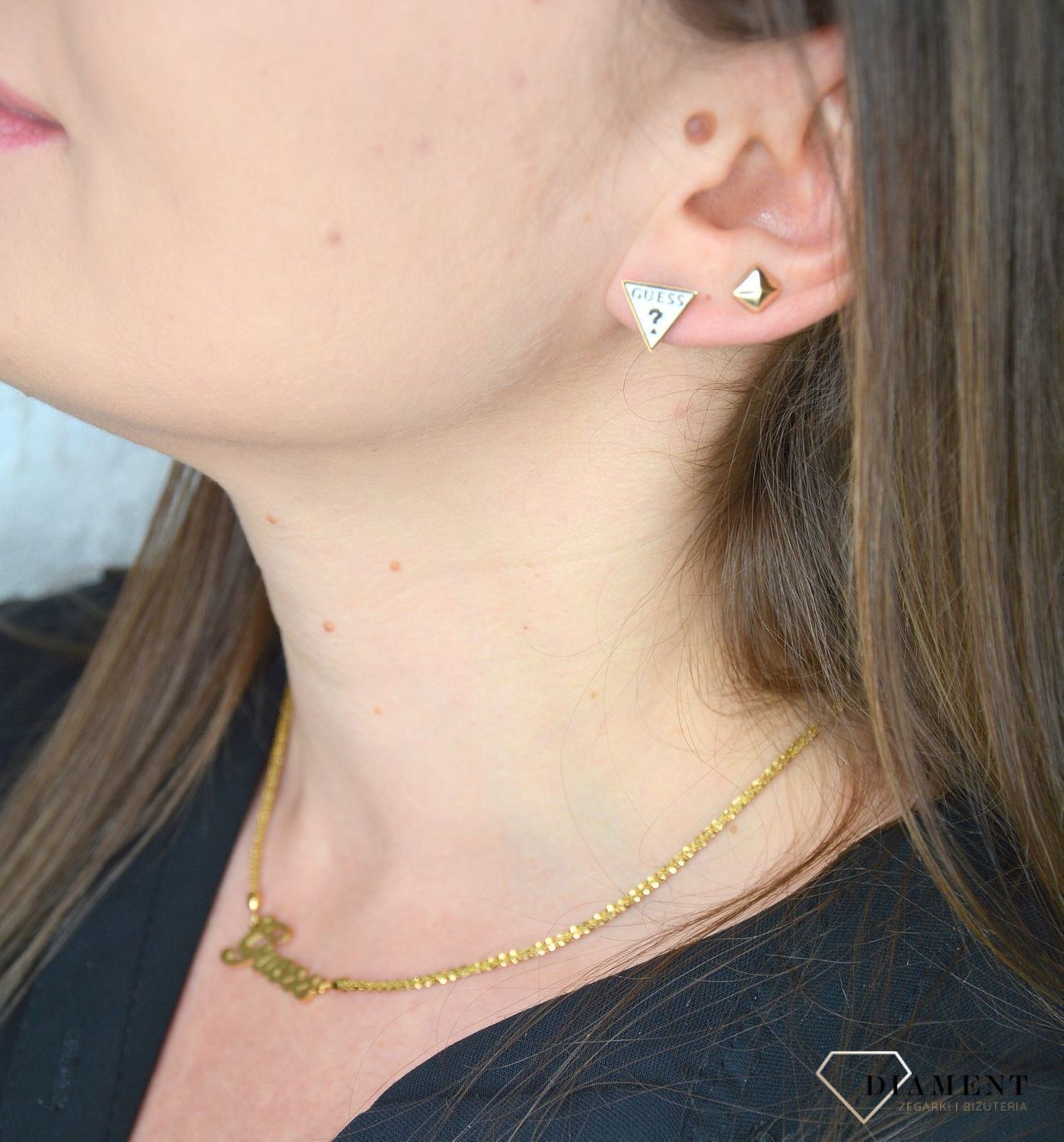 Kolczyki GUESS pozłacane trójkąty UBE70124.jpg