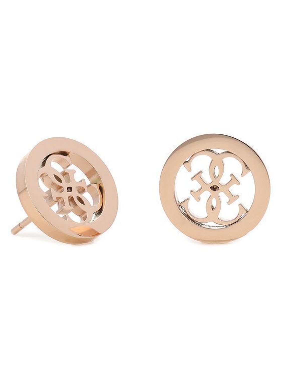 Kolczyki GUESS w kolorze różowego złota cztery litery 'G' UBE78009.jpg