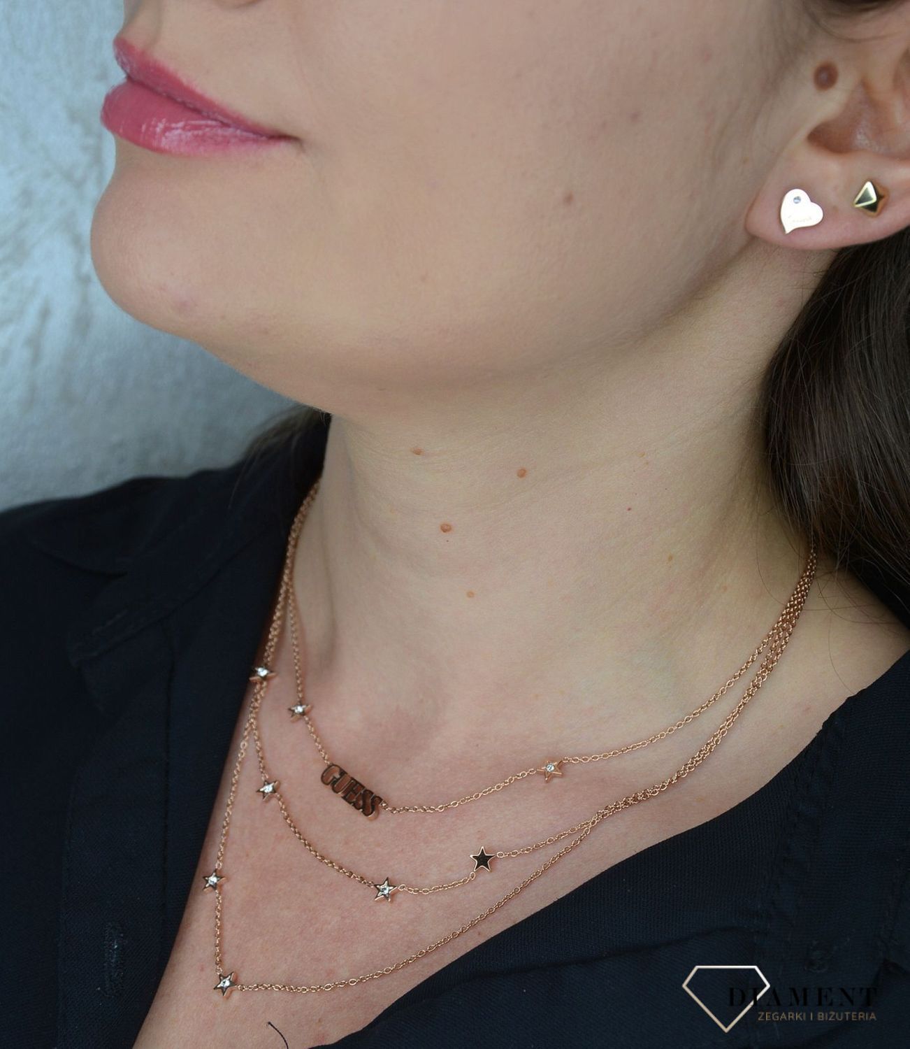 Kolczyki GUESS serce stalowe różowe złoto UBE79017.jpg