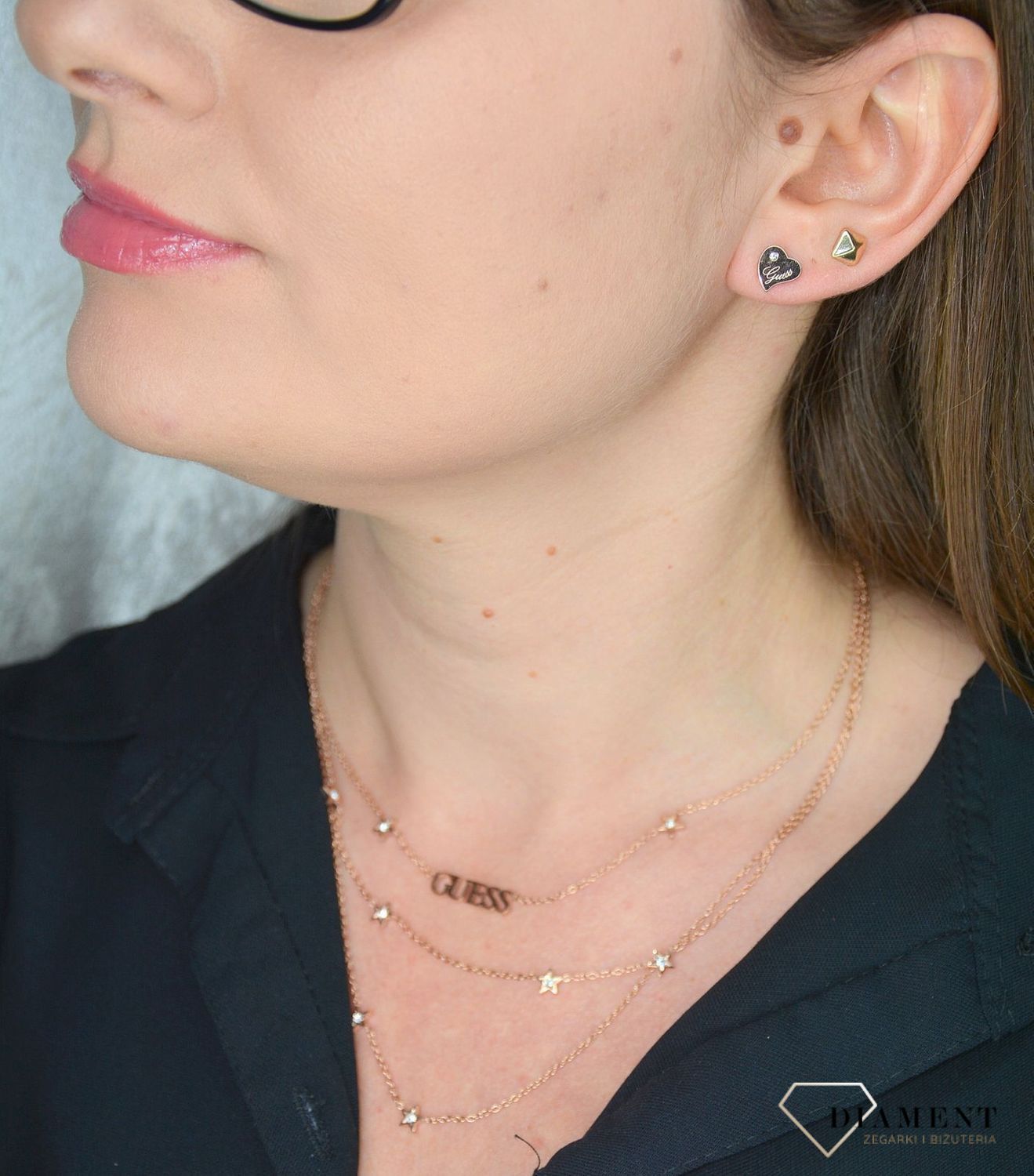 Kolczyki GUESS serce stalowe różowe złoto UBE79017.jpg