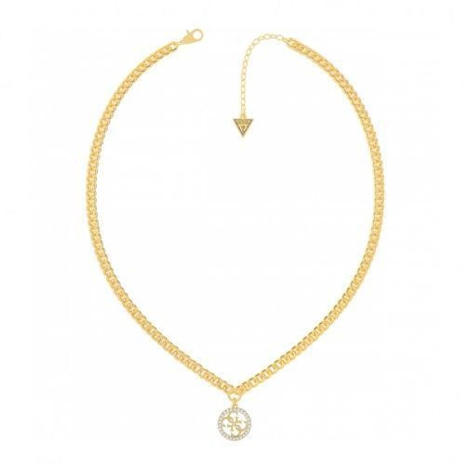 Naszyjnik GUESS pozłacany cztery litery 'G' z kryształkami UBN70199.jpg