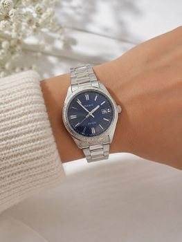 Casio MTP-1302PD-2AV Srebrny z Niebieską Tarczą unisex..jpg