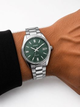 Casio UTP-1302PD-3A1VEF Srebrny z Zieloną Tarczą men.jpg