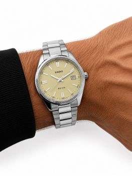 Casio UTP-1302PD-9AVEF Srebrny z Jasnożółtą Tarczą white men.jpg