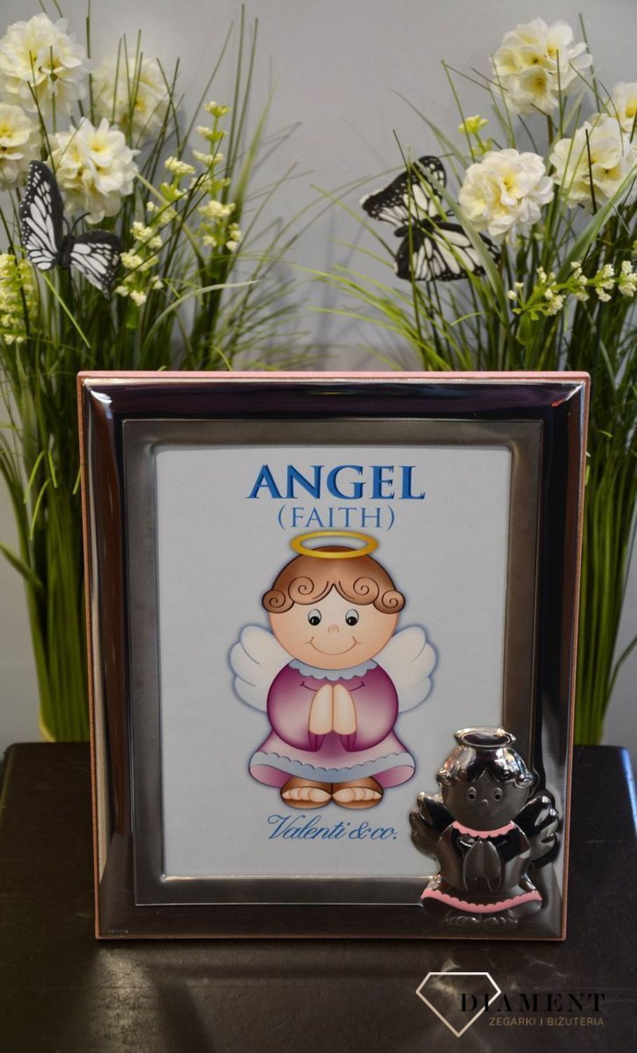 Piękna, srebrna ramka na Chrzest Święty dla dziewczynki (3).JPG
