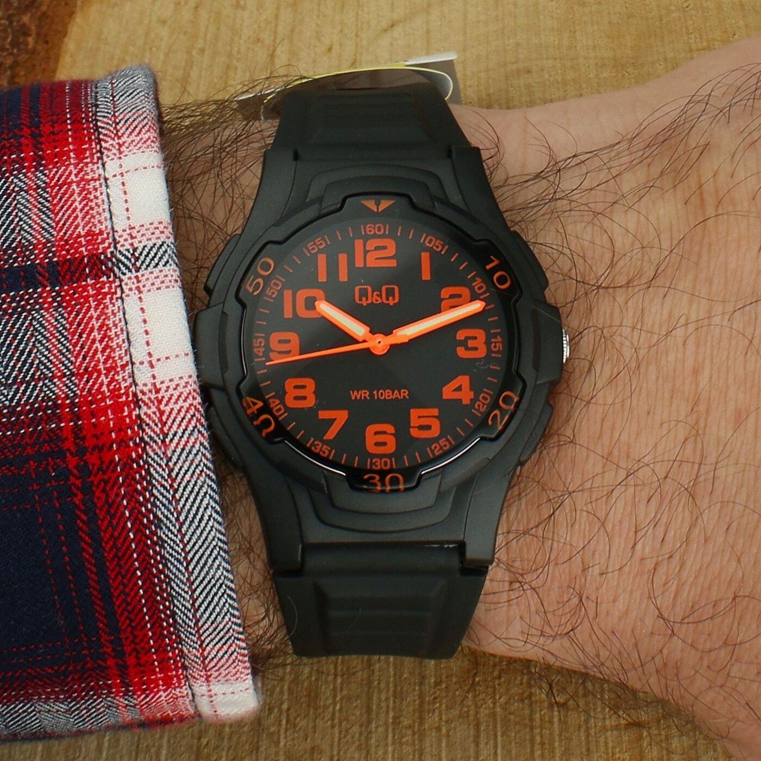 Q&Q V31A-005V – zegarek męski 100M, czarny, Miyota, sportowy (3).jpg