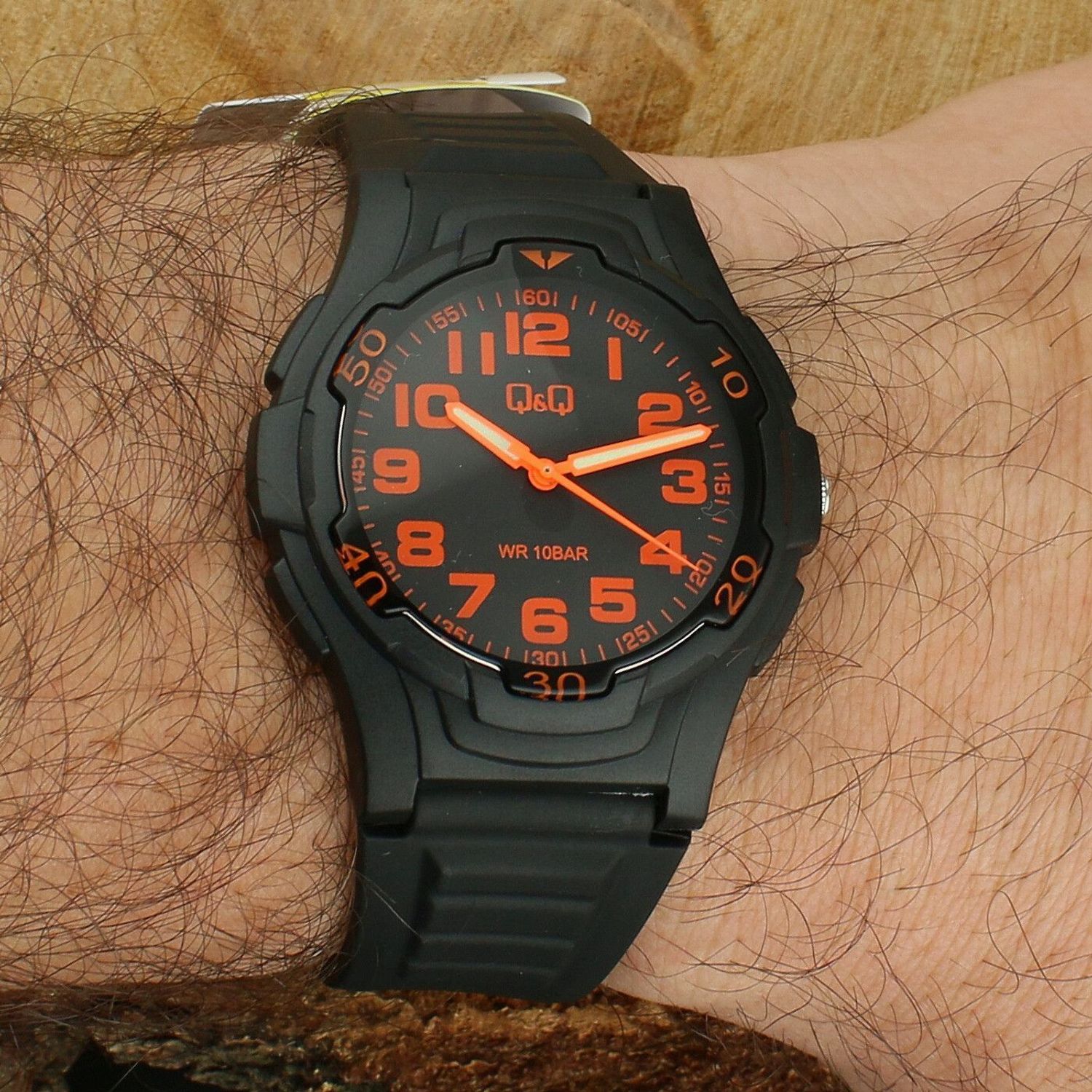 Q&Q V31A-005V – zegarek męski 100M, czarny, Miyota, sportowy (3).jpg