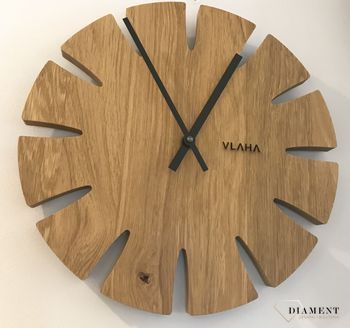 Zegar ścienny Vlaha VCT1015 - Z litego drewna dębowego✓ zegary ścienne w sklepie z zegarami (3).jpg
