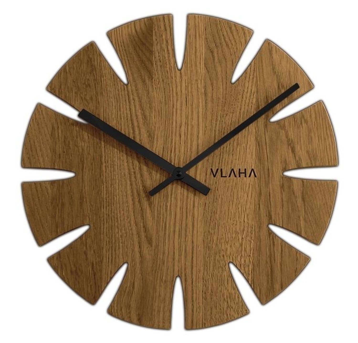 Zegar ścienny Vlaha VCT1015 - Z litego drewna dębowego.jpg