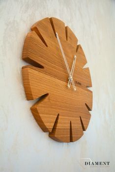 Drewniany dębowy ręcznie wykonany zegar ścienny VLAHA Zegar ścienny Vlaha VCT1031  (9).JPG