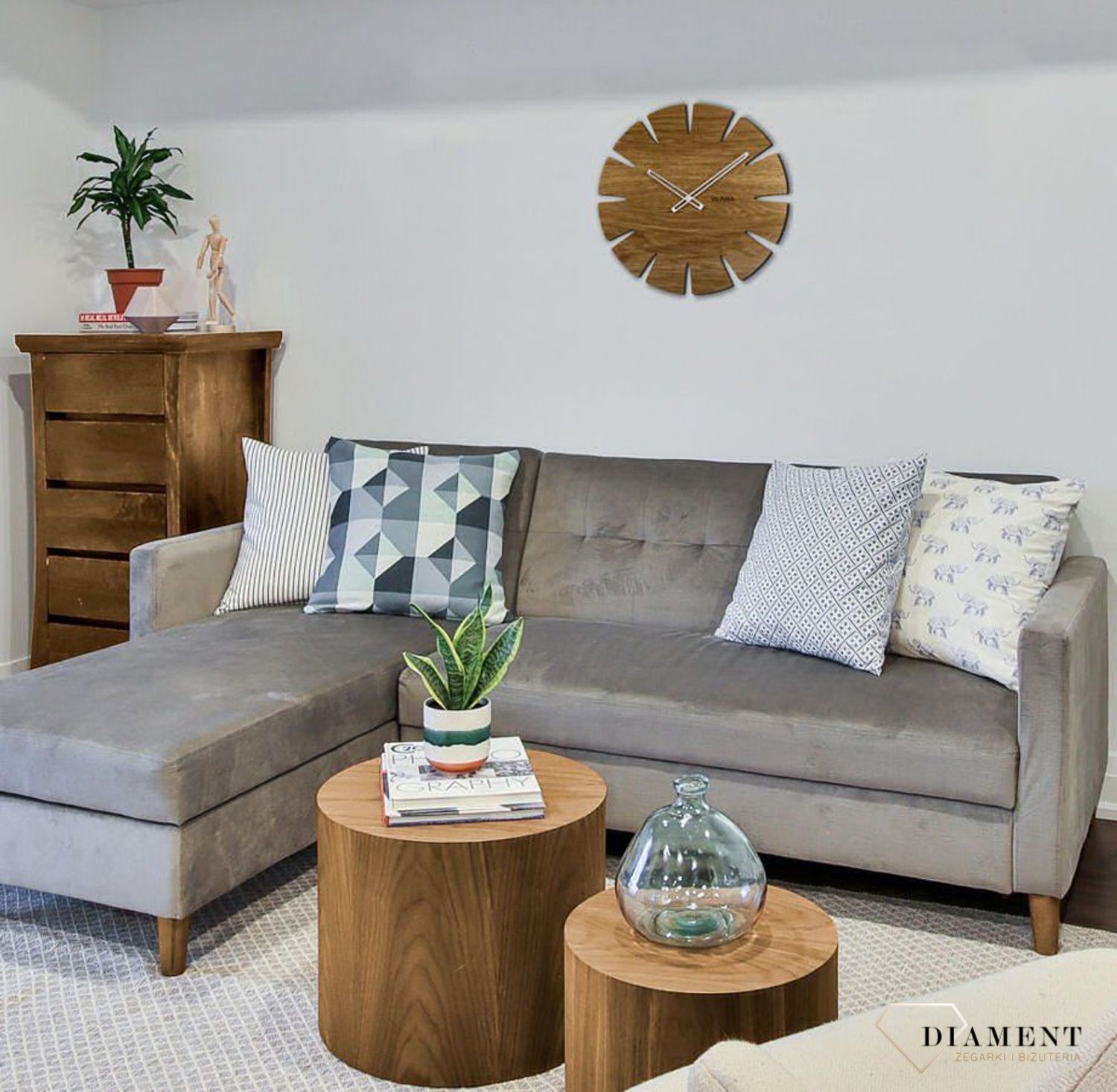 Zegar ścienny Vlaha VCT1031 drewna dębowego (2).jpg