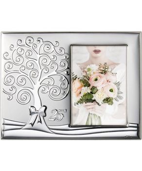 Ramka na zdjęcia posrebrzana 10x15 Drzewo Życia – 25 rocznica ślubu – VL510813XL.jpg