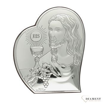 Obrazek srebrny I Komunia Święta z wizerunkiem Jezusa VL811241L.jpg